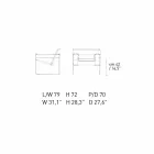 Kožené kancelářské křeslo s chromovanou ocelovou konstrukcí vyrobeno v Itálii - Cefeo Viadurini