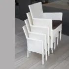 Stohovatelné venkovní křeslo z proutěného hliníku - Bruma Viadurini