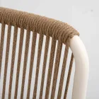 Venkovní křeslo z béžového hliníku a lana Terra - Luxe Viadurini