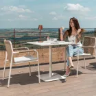 Venkovní křeslo z béžového hliníku a lana Terra - Luxe Viadurini