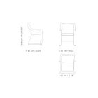 Zahradní křeslo ve tkaní ze syntetických vláken Made in Italy - Tillie Viadurini