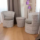 Zahradní křeslo z podsedáku Kubù v ceně - Calsifer Viadurini