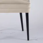 Křeslo do obývacího pokoje z různých látek s dřevěnou skořepinou - Edgar Viadurini