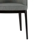 Křeslo do obývacího pokoje z různých látek a masivního dřeva Made in Italy - Evy Viadurini