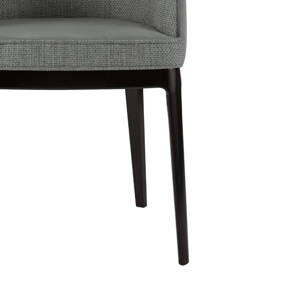 Křeslo do obývacího pokoje z různých látek a masivního dřeva Made in Italy - Evy Viadurini