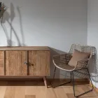 Křeslo do obývacího pokoje v provedení Kubù Ratan and Iron Structure - Slide Viadurini