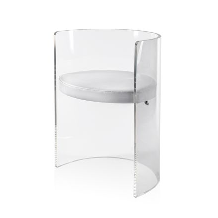 Elegantní průhledné plexisklové křeslo vyrobené v Itálii - Rachele Viadurini
