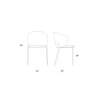 Kovové křeslo a sedák Neve Cashmere Made in Italy - Ivy Viadurini