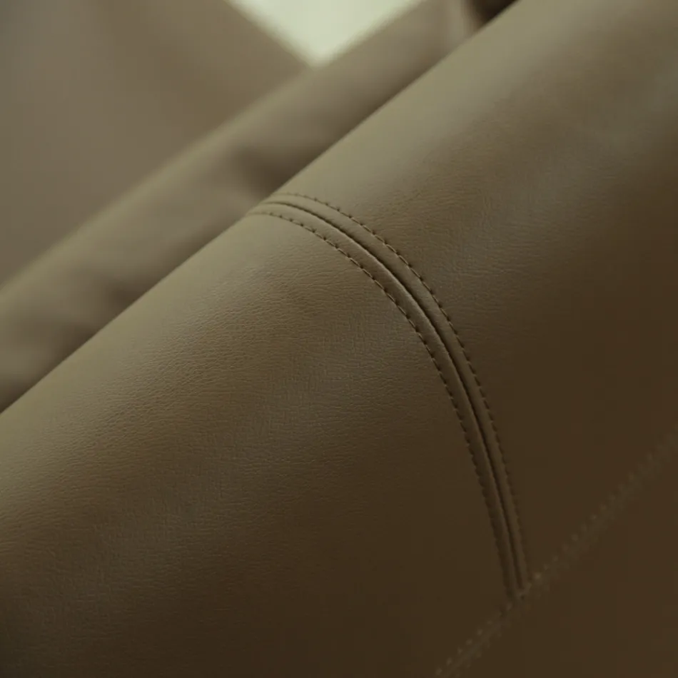 Kovové křeslo a sedák z ekokůže Made in Italy - Mint Viadurini