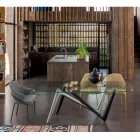 Kovové křeslo a sedák z recyklované látky Made in Italy - Sage Viadurini