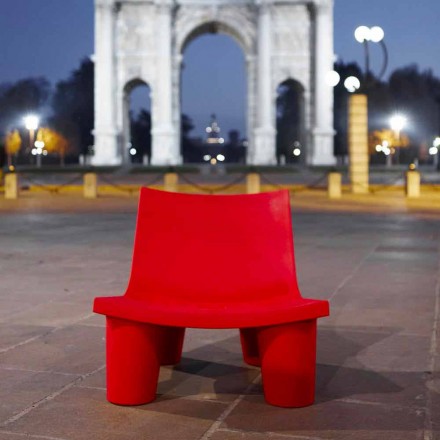 Posuvné designové židle Low Lita barevné vyrobené v Itálii Viadurini