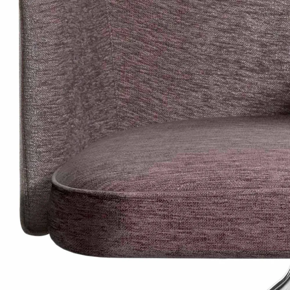 Otočné kancelářské křeslo s kolečky a područkami Made in Italy - Felix Viadurini