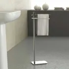 Moderní věšák na ručníky se 2 železnými rameny vyrobený v Itálii - Cali Viadurini