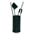 Držák nářadí se 3 nástroji pro péči o krb Made in Italy - Cuscus Viadurini