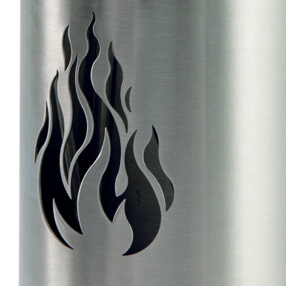 Držák nářadí se 4 doplňky z nerezové oceli a plamenem Made in Italy - Vita Viadurini