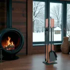 Držák nářadí se 4 doplňky, rukojetí a dřevěnou konstrukcí Made in Italy - Koi Viadurini