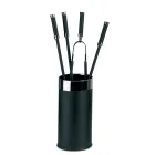 Držák nářadí se 4 příslušenstvím pro krb v ceně Made in Italy - Snake Viadurini