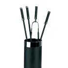 Držák nářadí se 4 příslušenstvím pro krb v ceně Made in Italy - Snake Viadurini