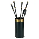 Držák nářadí se 4 příslušenstvím pro krb v ceně Made in Italy - Snake Viadurini