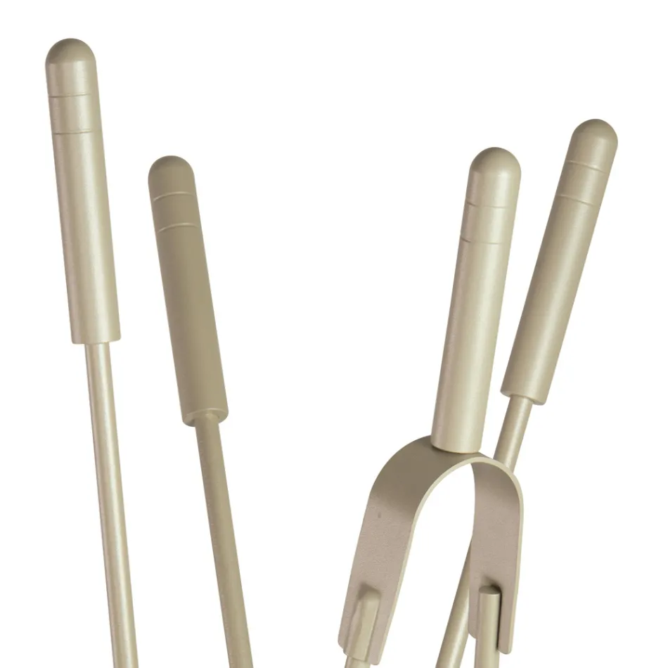 Držák nářadí se 4 nástroji pro péči o krb Made in Italy - Fakir Viadurini