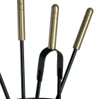 Držák nářadí se 4 nástroji pro péči o krb Made in Italy - Fakir Viadurini