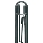 Držák nářadí se 4 krbovými nástroji Made in Italy - Licaone Viadurini