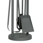 Držák nářadí se 4 krbovými nástroji Made in Italy - Licaone Viadurini