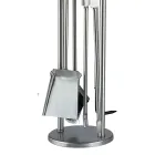 Držák nářadí se 4 krbovými nástroji Made in Italy - Licaone Viadurini