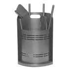 Pevný držák nářadí se 4 nástroji pro krb Made in Italy - Bonsai Viadurini