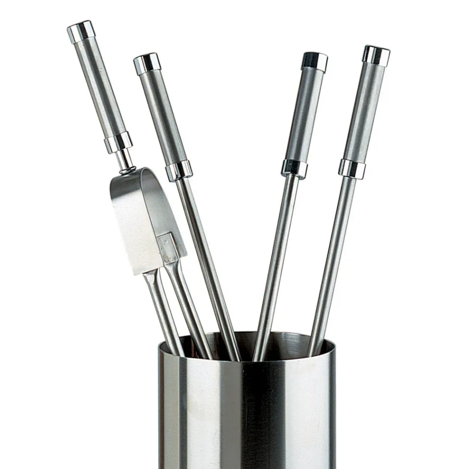 Držák na nářadí z nerezové oceli se 4 příslušenstvím Made in Italy - batoh Viadurini