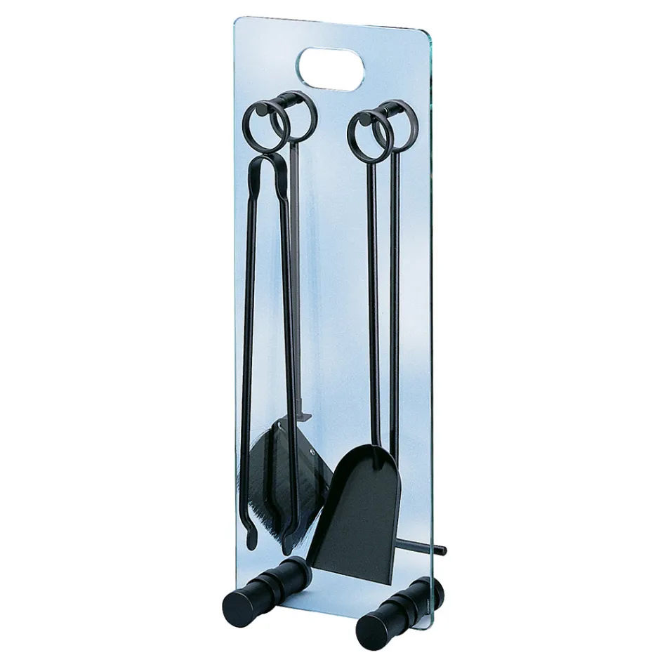 Držák na nářadí z tvrzeného křišťálu se 4 doplňky Made in Italy - Zebra Viadurini