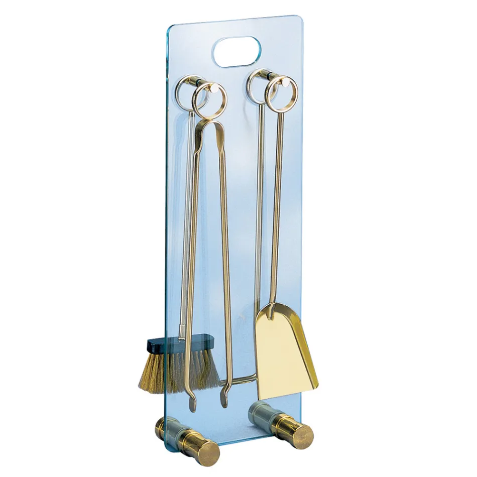 Držák na nářadí z tvrzeného křišťálu se 4 doplňky Made in Italy - Zebra Viadurini