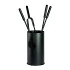 Kovový držák na nářadí se 4 doplňky a plamenem Made in Italy - Fakir Viadurini