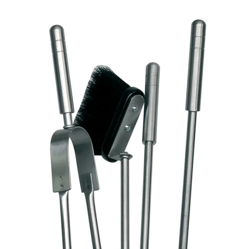 Držák na krbové nářadí se 4 součástí balení Made in Italy - Merlo Viadurini