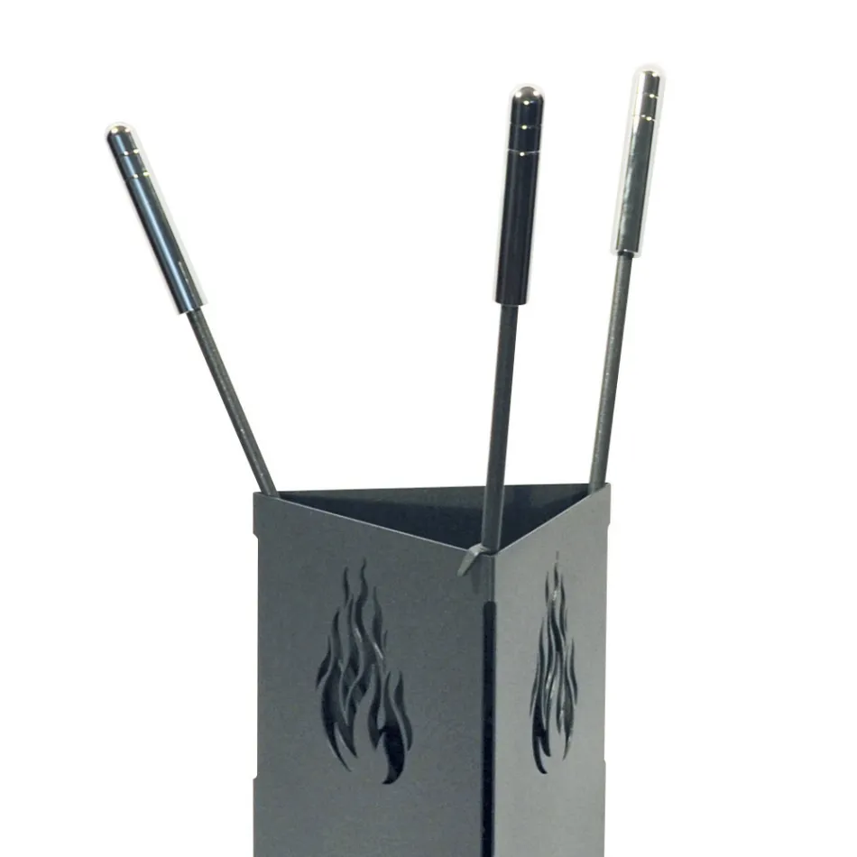 Trojúhelníkový držák nářadí se 3 příslušenstvím Made in Italy - Passero Viadurini