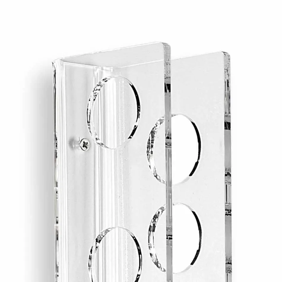 Porta lahve transparentní stěna Dětská malá L6xH60xP11cm Viadurini