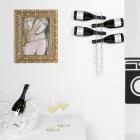 Porta lahve transparentní stěna Dětská malá L6xH60xP11cm Viadurini