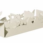 Moderní držák sáčků v bílé, béžové nebo slonovinové železě vyrobené v Itálii - Leiden Viadurini