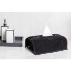 Italský luxusní držák na papírové kapesníky z bavlny a křišťálové houby, 2 kusy - Clinix Viadurini