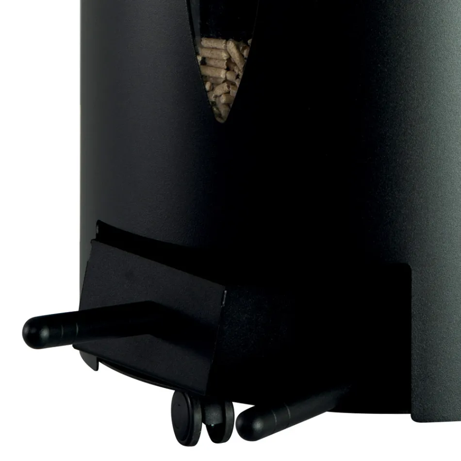 Držák na pelety s víkem, smetákem a lopatkou Made in Italy - Cacatua Viadurini