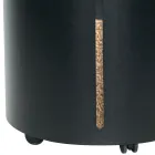 Držák na pelety s kolečky a víkem Vyrobeno z kovu Made in Italy - Stork Viadurini