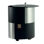 Držák na pelety s kolečky a víkem Vyrobeno z kovu Made in Italy - Stork Viadurini