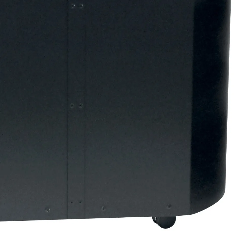 Kovový držák na pelety s kolečky a dřevěným víkem Made in Italy - Bisonte Viadurini