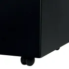 Obdélníkový kovový držák na pelety se 4 kolečky Made in Italy - Aquila Viadurini