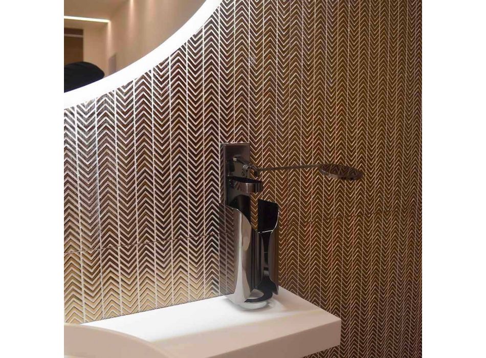 Nástěnný držák na mýdlo z pozlacené oceli a 7 italských luxusních povrchových úprav - Aleida Viadurini