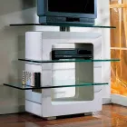 Modulový televizní stojan v kameně a křišťálově moderní design Agnes Viadurini