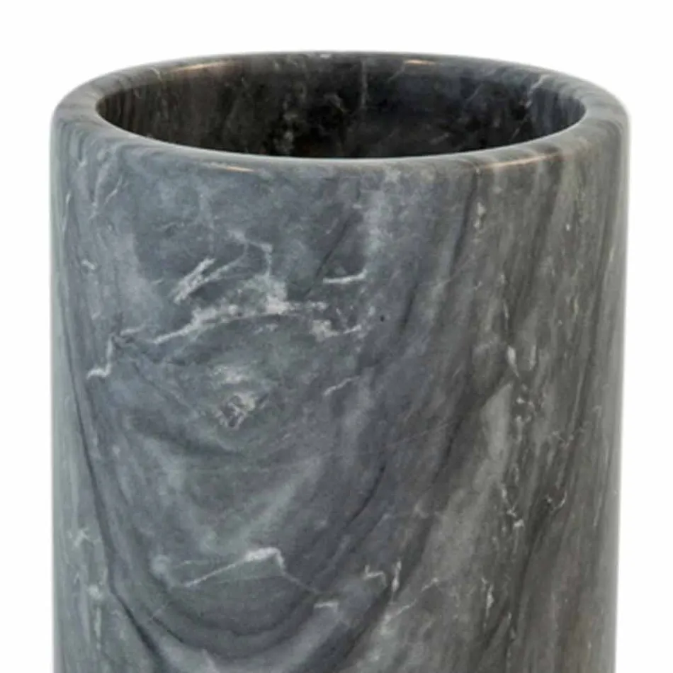 Držák kuchyňského nářadí v bílé šedé nebo černé mramorové barvě vyrobené v Itálii - Tulvio Viadurini