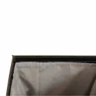 Koš na prádlo v kůži s obdélníkovým základním provedení Petera Viadurini