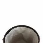 Oválný koš na prádlo v regenerované kůži Riky vyrobené v Itálii Viadurini