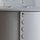 Oválný koš na prádlo v regenerované kůži Riky vyrobené v Itálii Viadurini